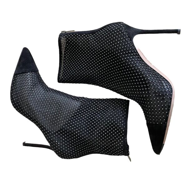 Veronica Beard Lisa Rhinestone Mesh Booties - Picture 6 of 12